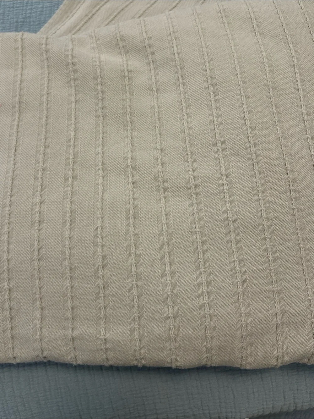The Company Store Luxury Gray Egyptian Cotton blanket, King Size, EUC